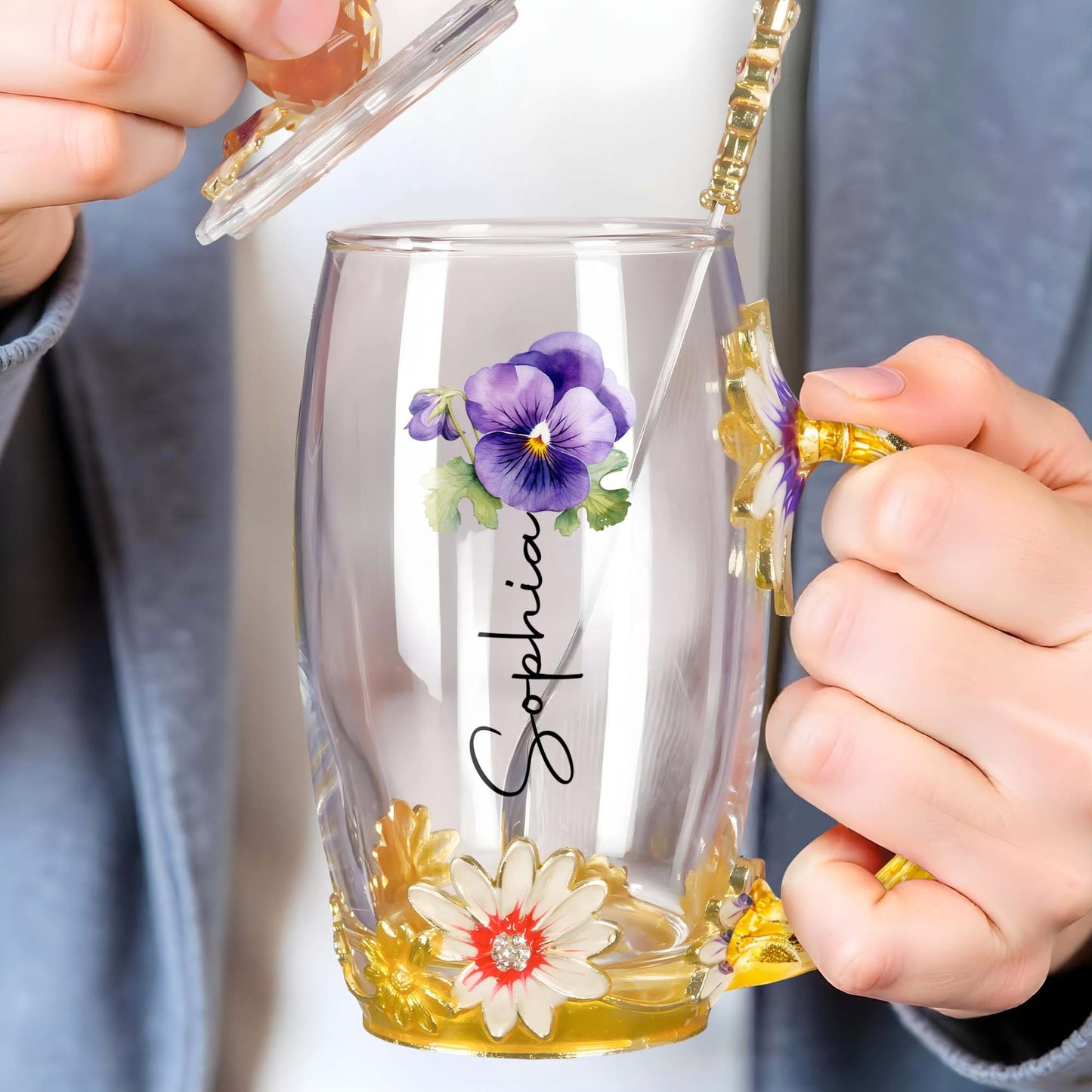 Sip Your Way Through Spring, Enamel And Flowers