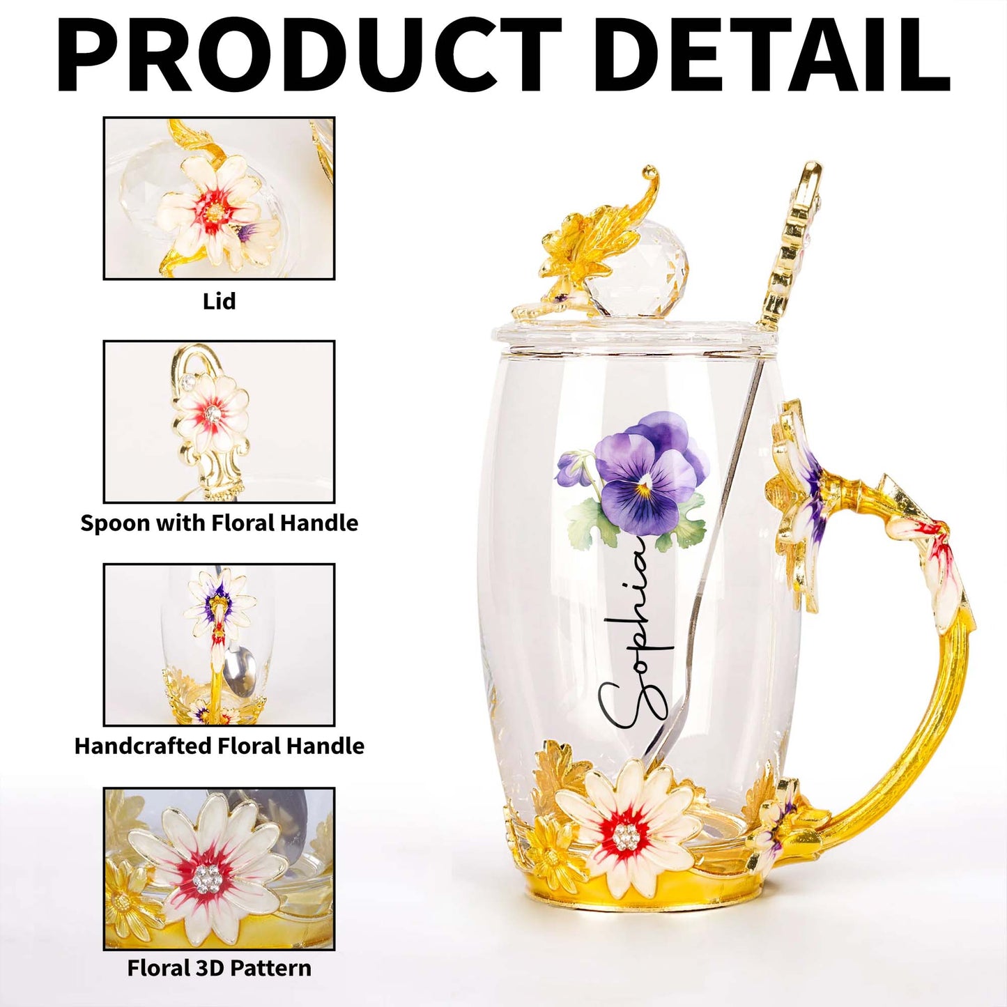 Sip Your Way Through Spring, Enamel And Flowers