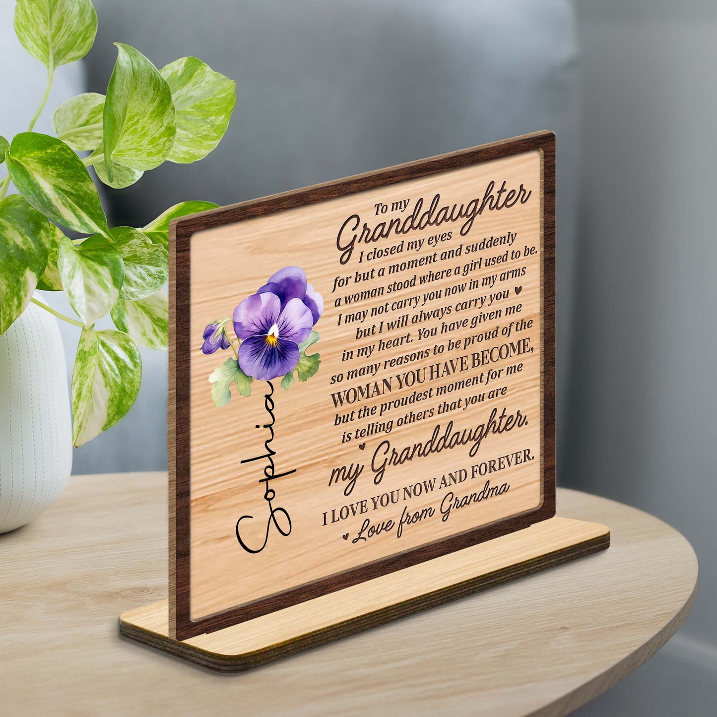 To My Granddaughter, I Always Carry You in My Heart