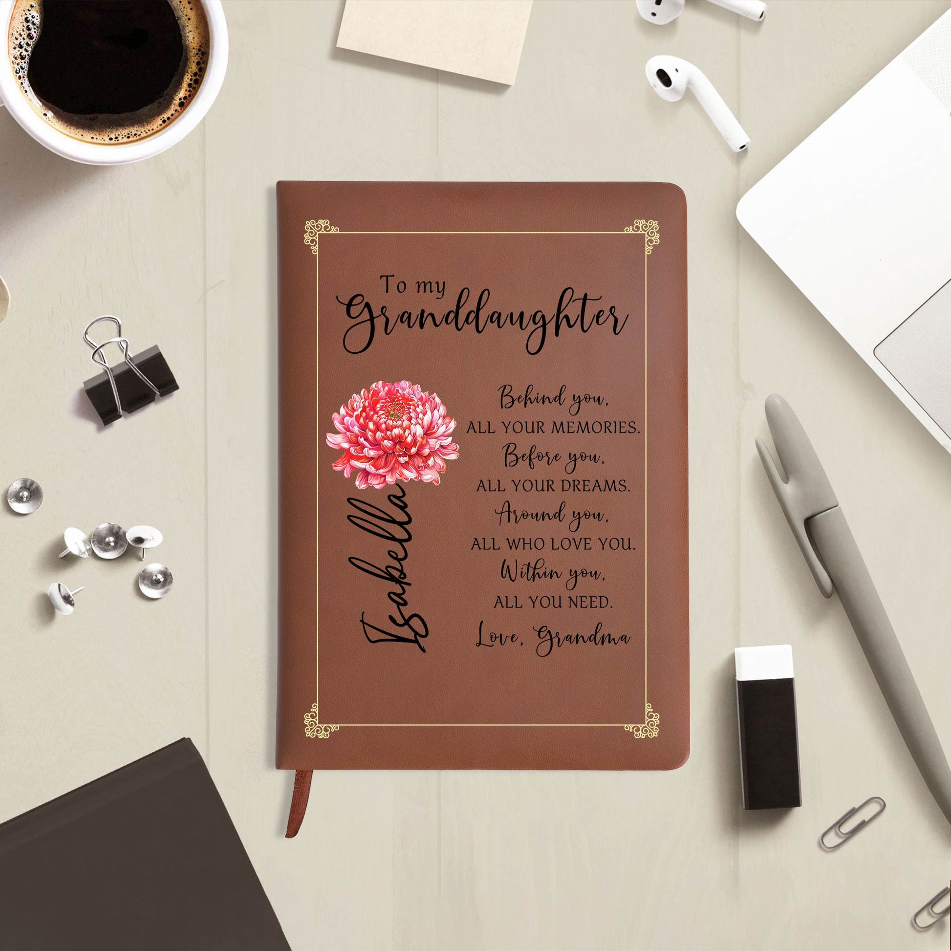 A Heartfelt Message For Granddaughter With Beautiful Flowers