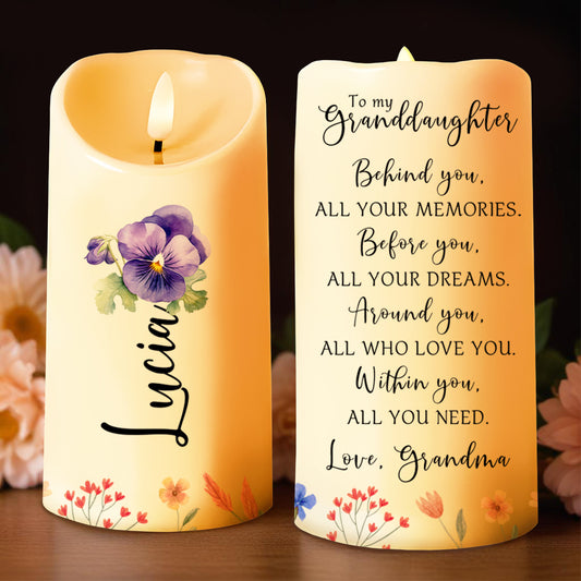 Memories and Dreams Floral Candle Design