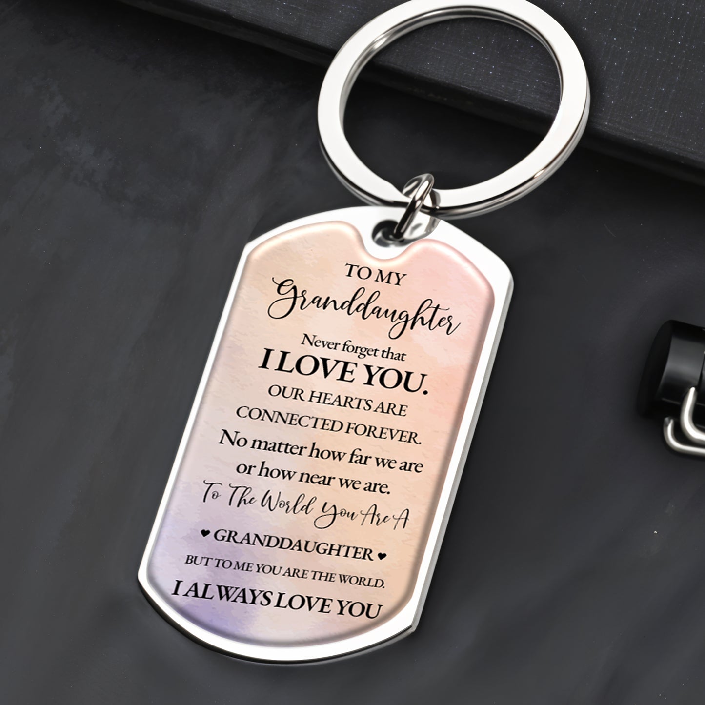 Connected Hearts Forever Love Message With Flower