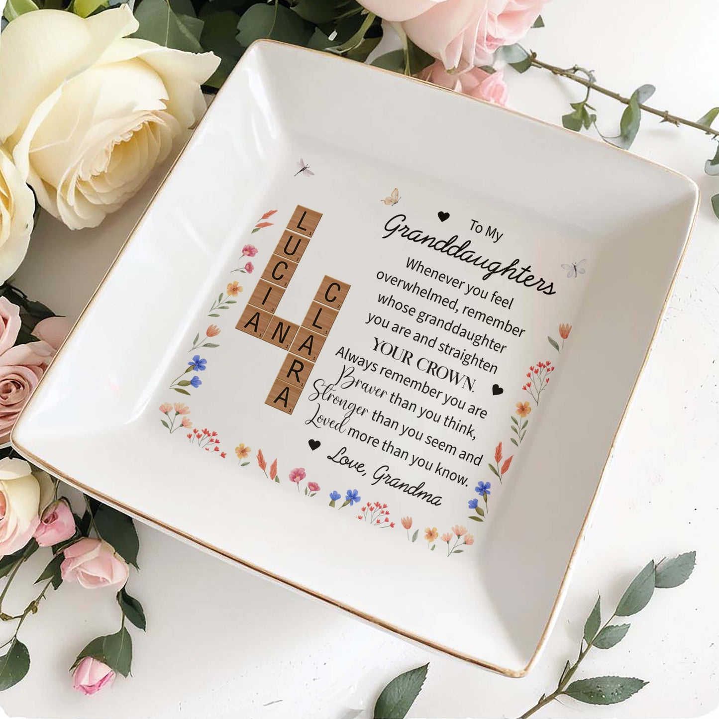 Straighten Your Crown Emotional Quote With Flowers