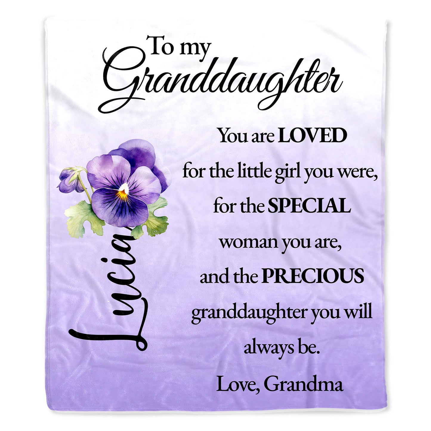 Loved Granddaughter Special Woman Precious Always