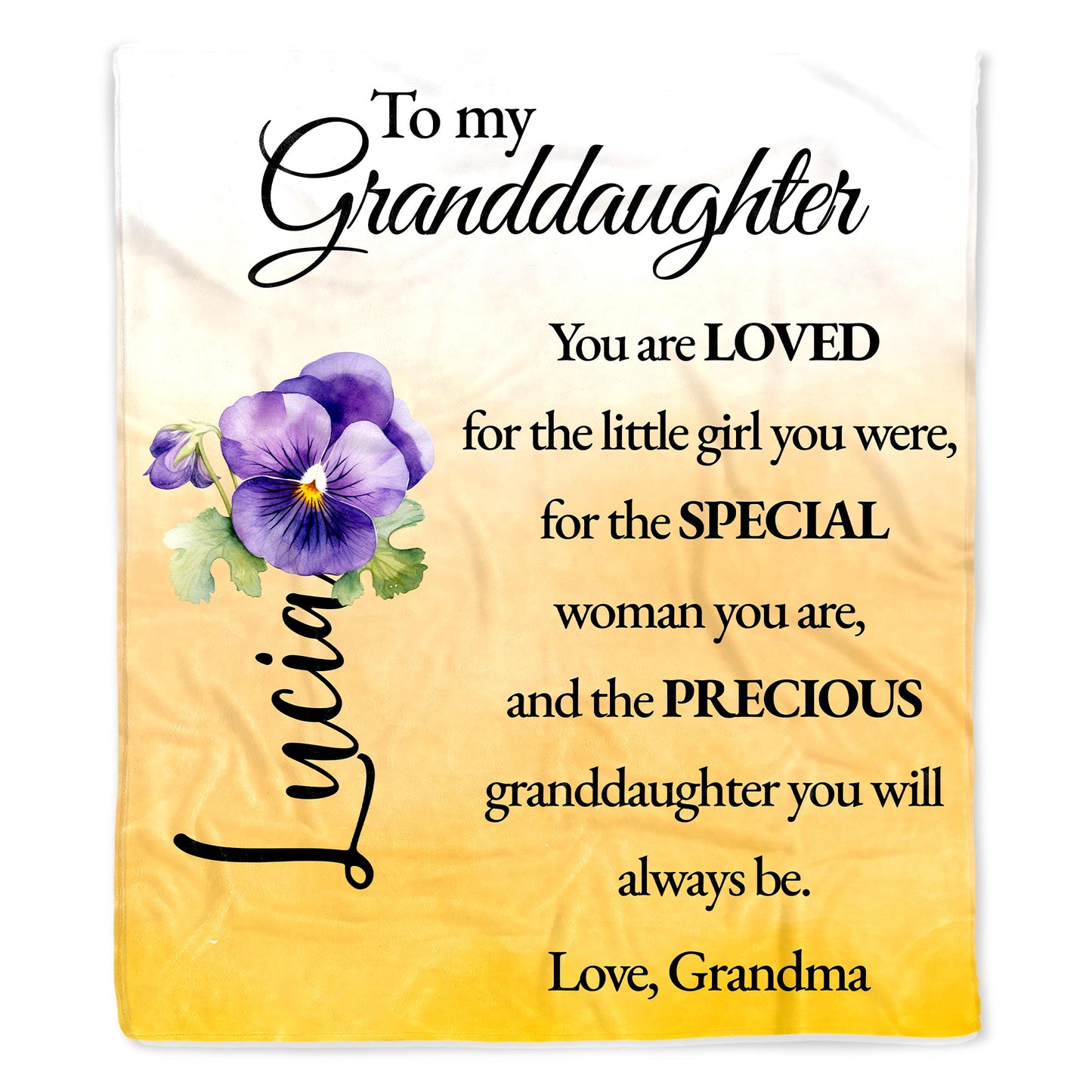 Loved Granddaughter Special Woman Precious Always