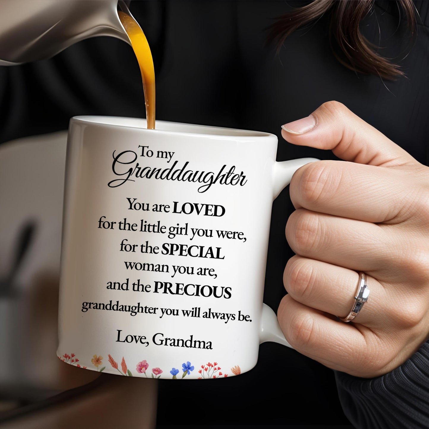 Special Love Message For Granddaughter With Beautiful Flowers