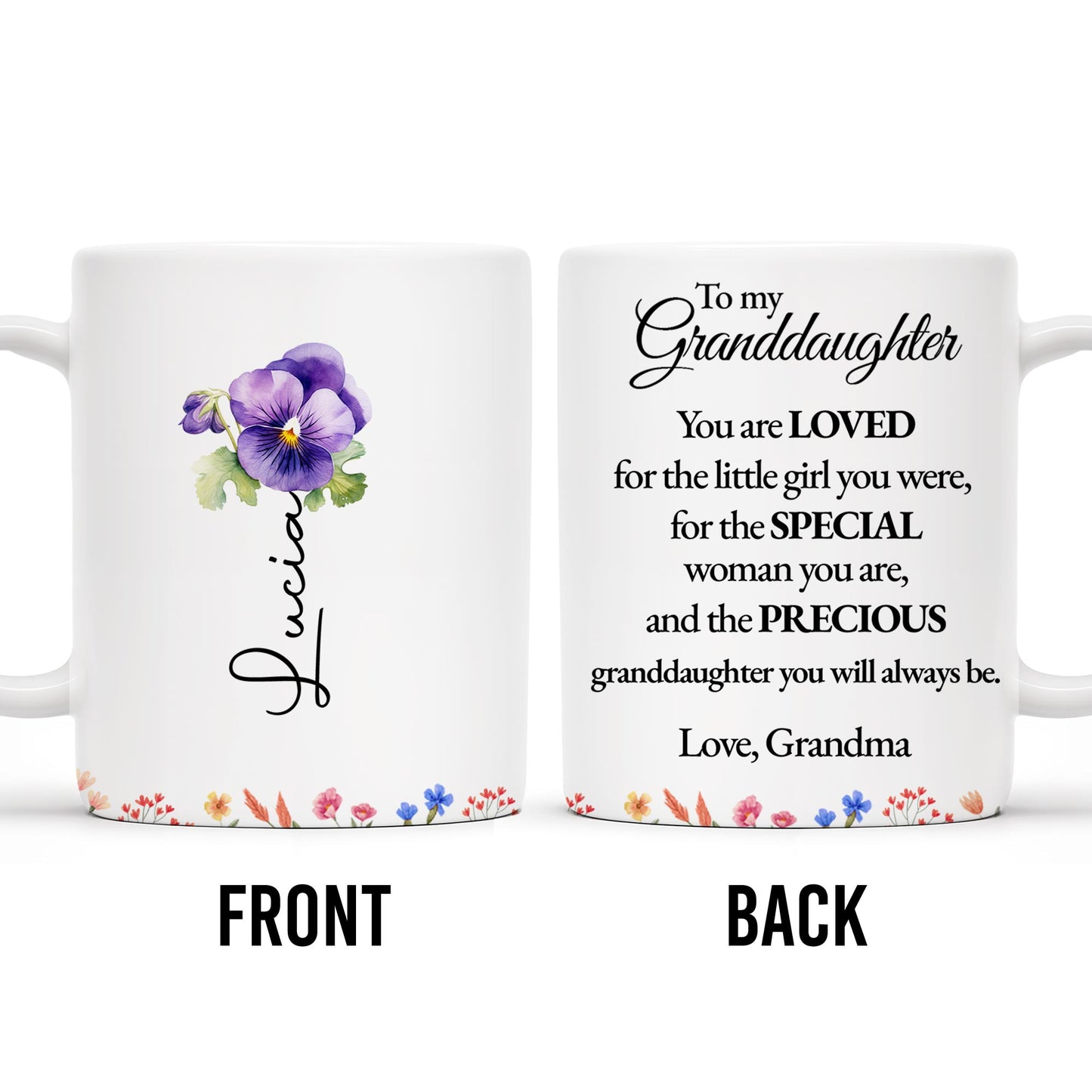 Special Love Message For Granddaughter With Beautiful Flowers