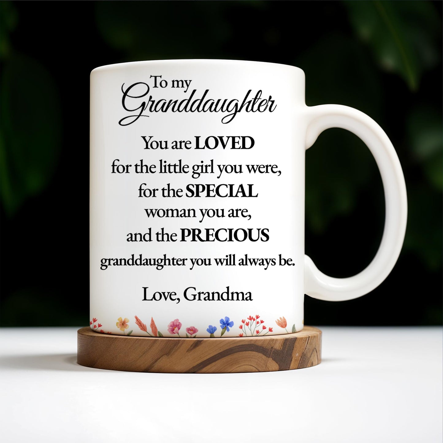 Special Love Message For Granddaughter With Beautiful Flowers