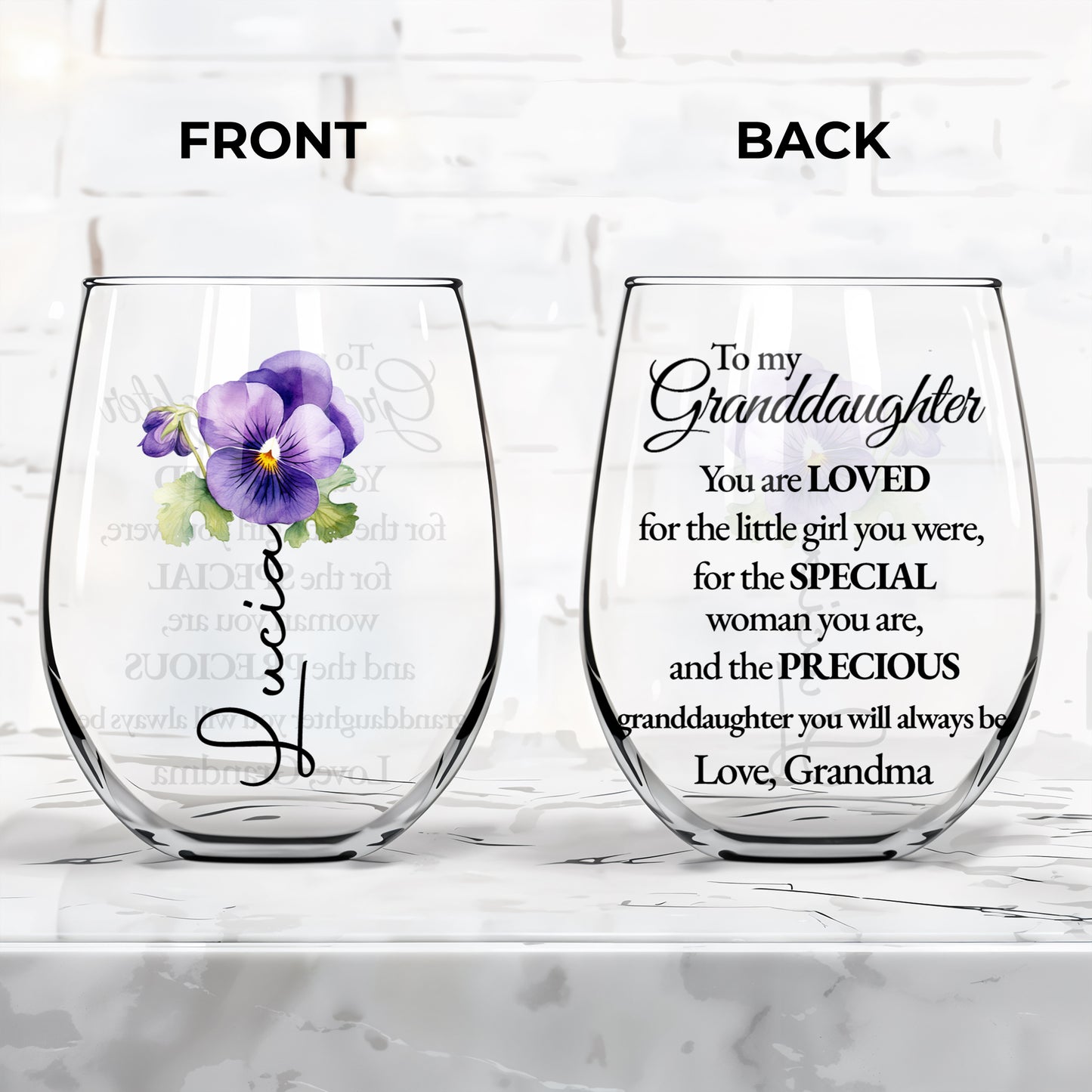 Loved Granddaughter Special Woman Precious Message