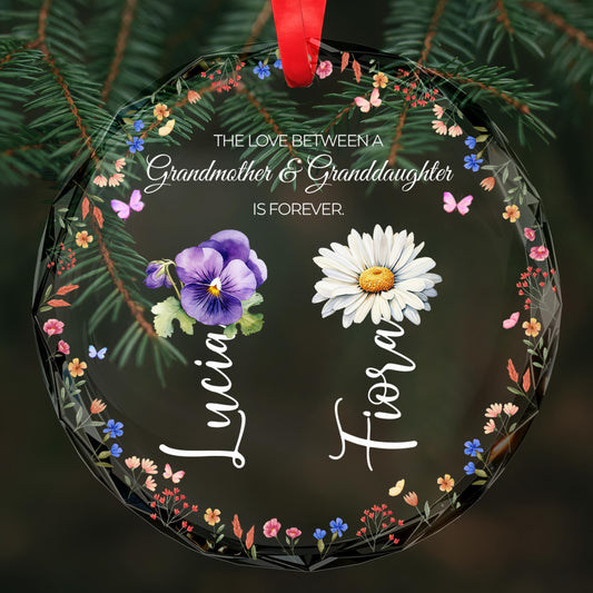 Grandmother and Granddaughter Love Forever Ornament