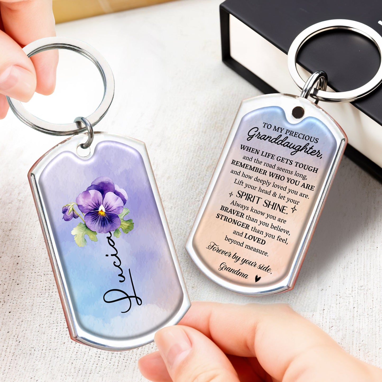Inspirational Message For Granddaughter With Flowers