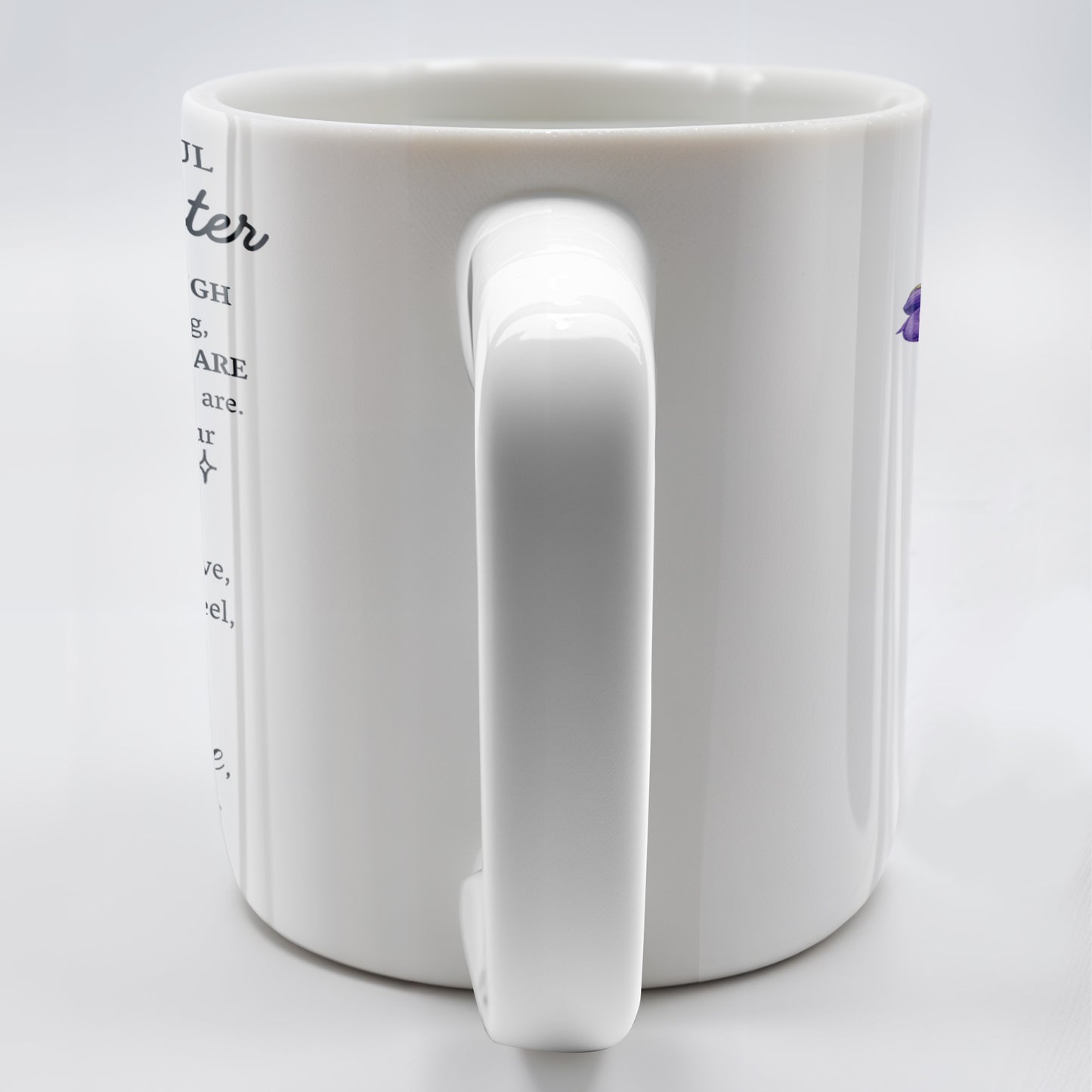 Granddaughter Spirit Shine Bravery Strength Love Pansy Flower Mug - Personalized Custom Coffee Mug - GDT102_MG