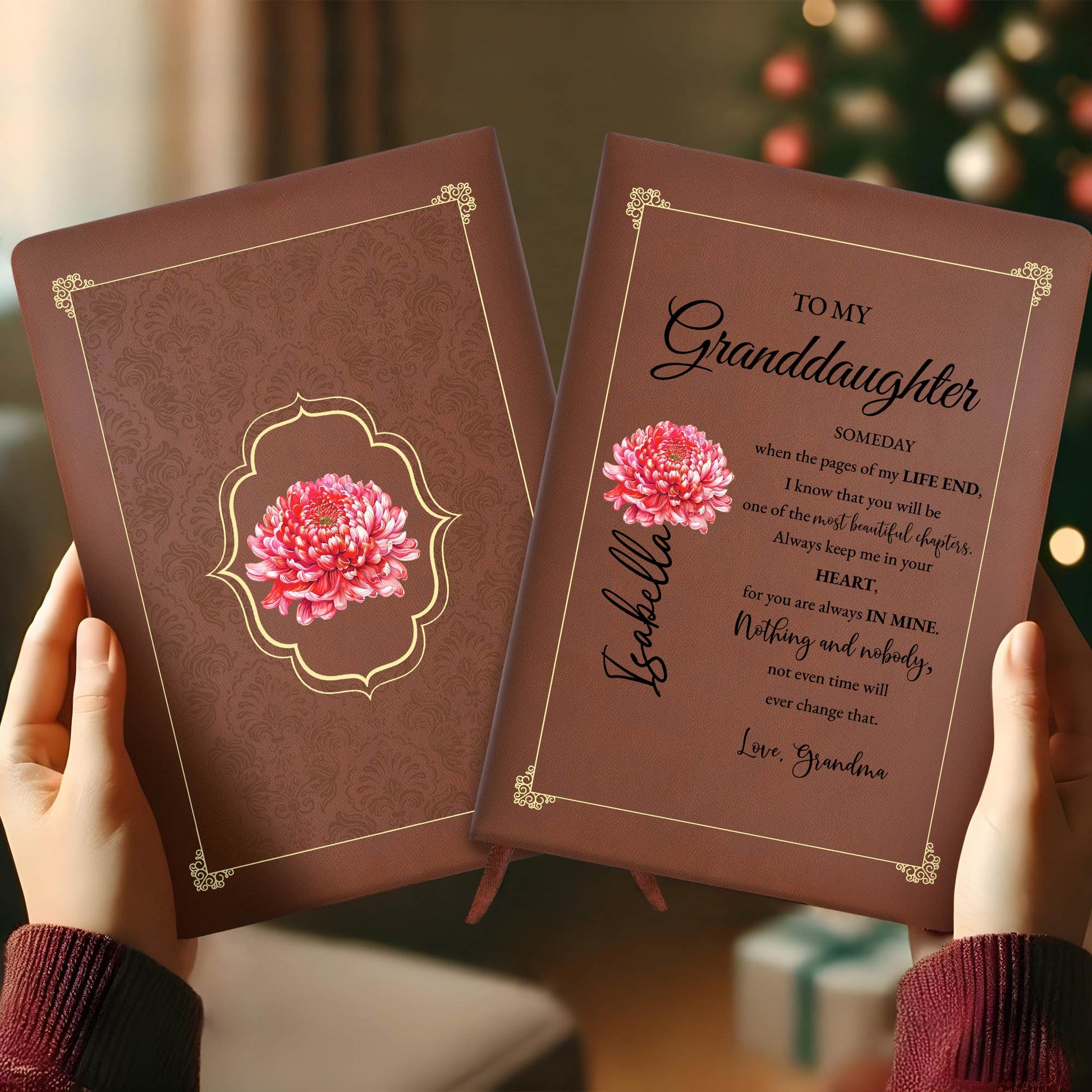 Beautiful Chapters With Granddaughter Featuring Flowers