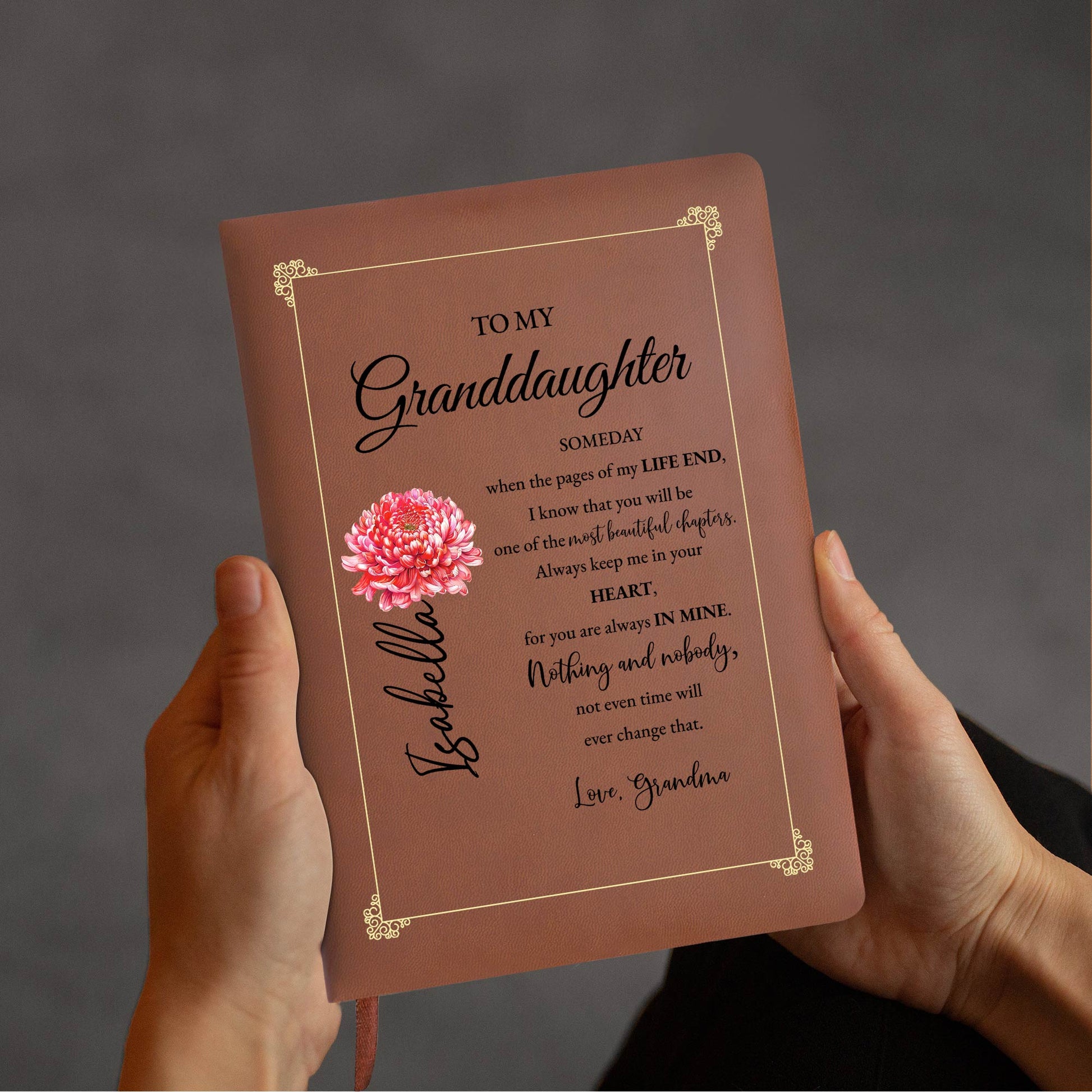 Beautiful Chapters With Granddaughter Featuring Flowers