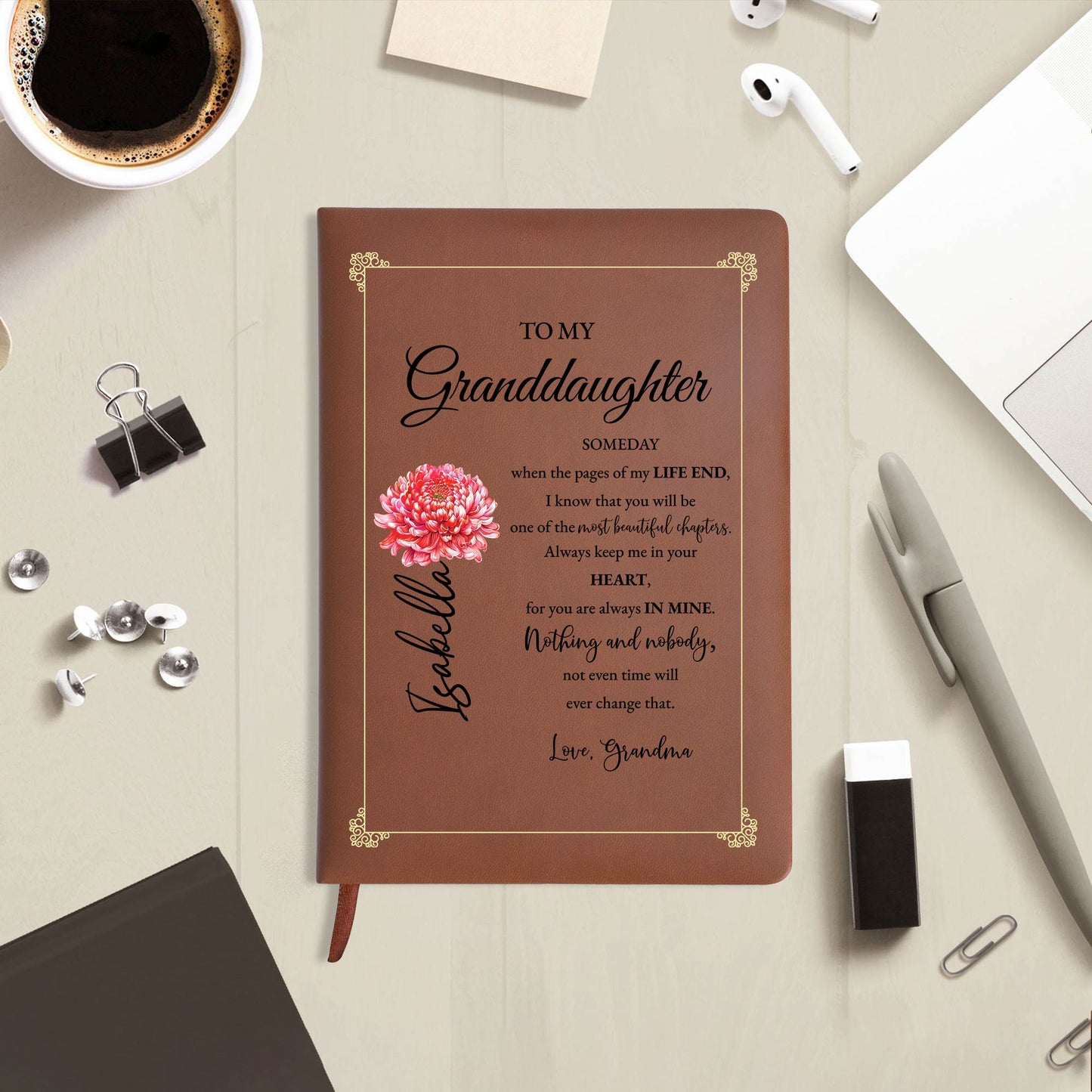 Beautiful Chapters With Granddaughter Featuring Flowers