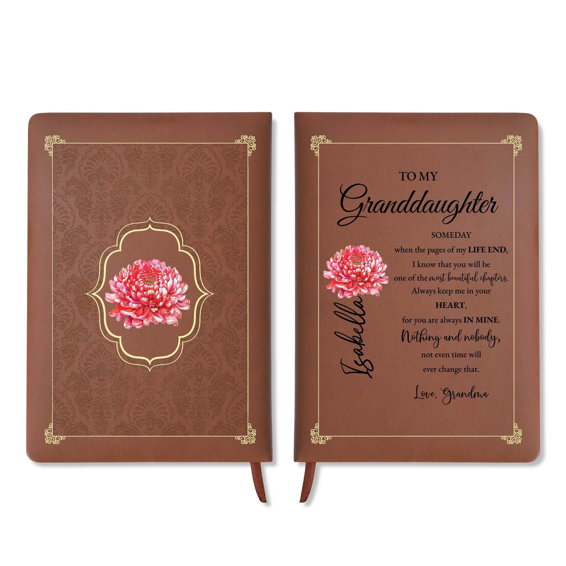 Beautiful Chapters With Granddaughter Featuring Flowers