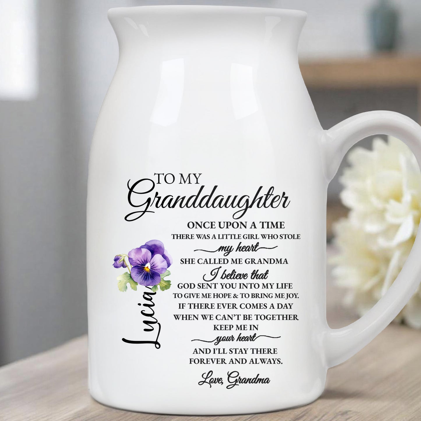 Granddaughter Heartwarming Message With Flowers