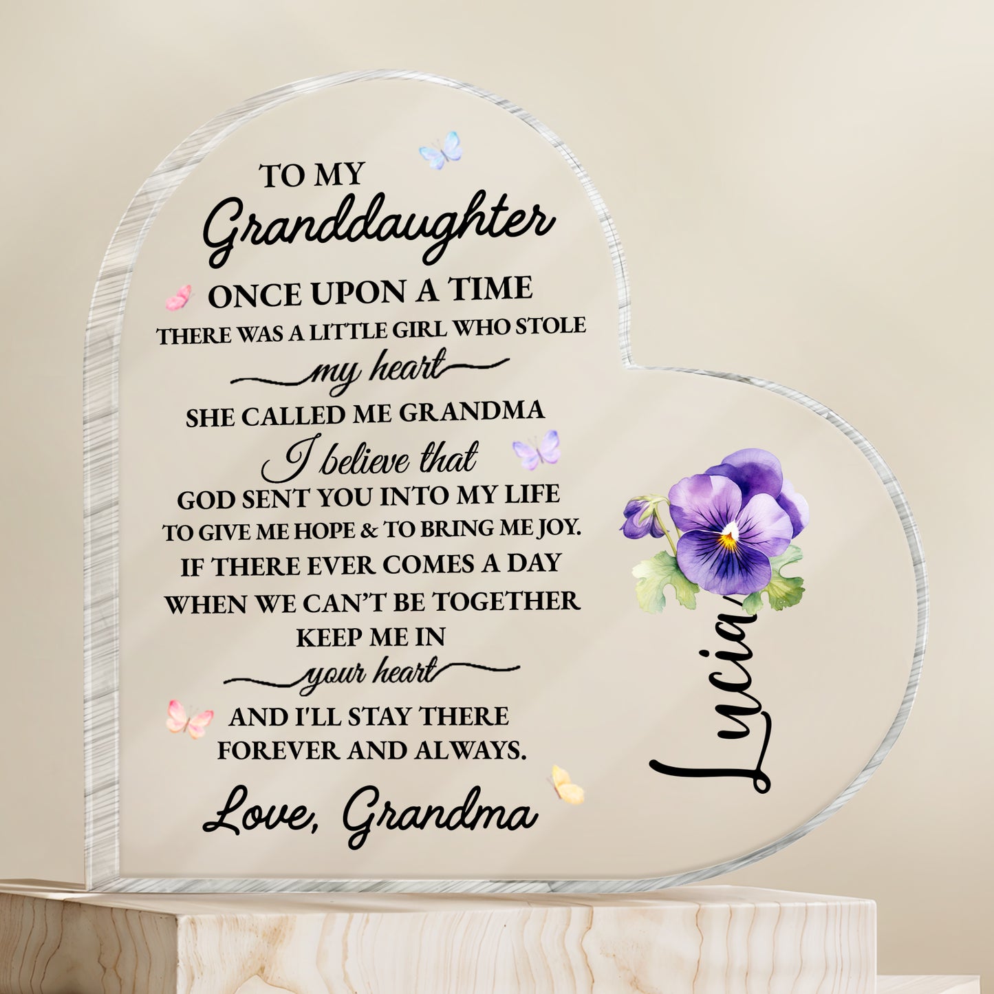 To My Granddaughter Little Girl Who Stole My Heart