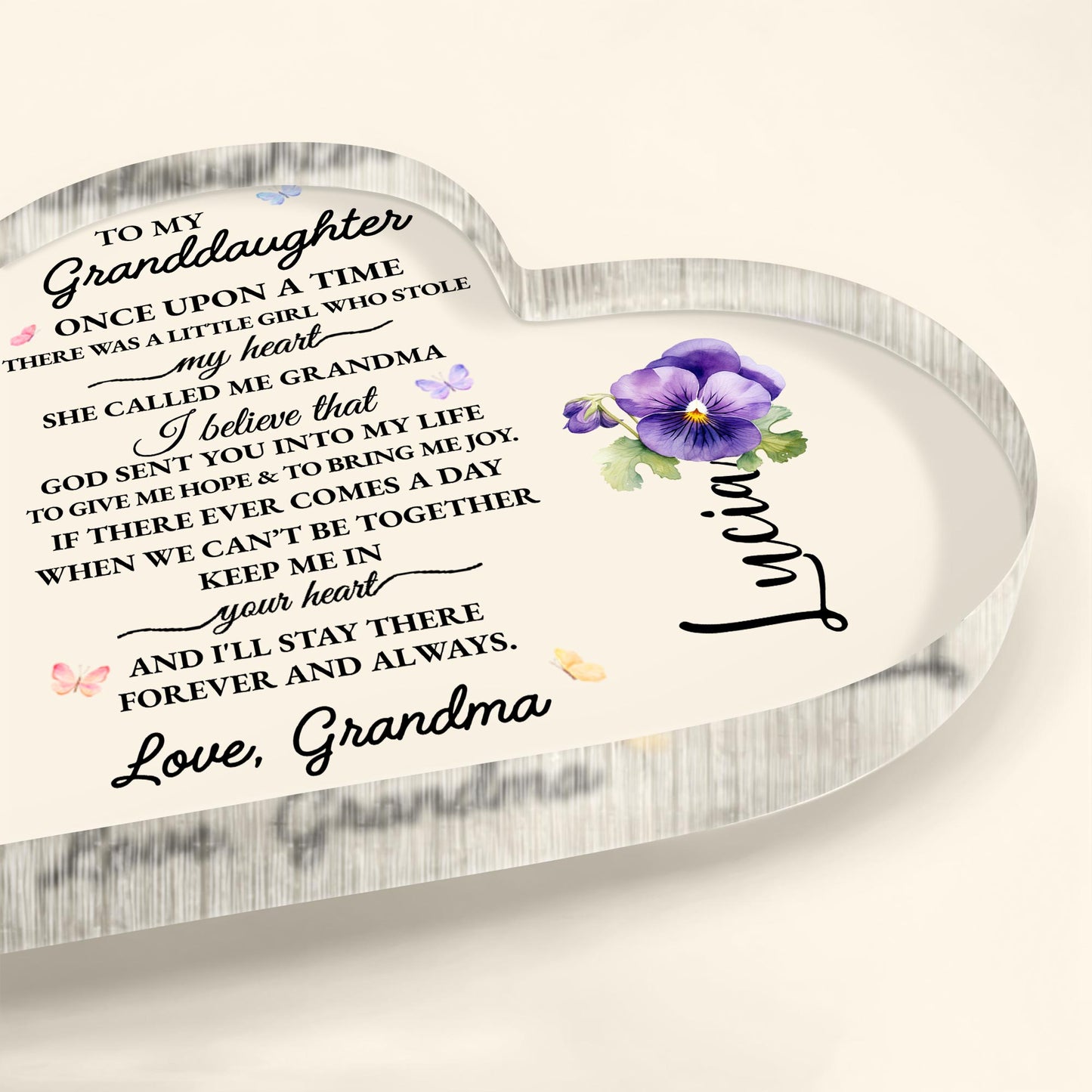 To My Granddaughter Little Girl Who Stole My Heart