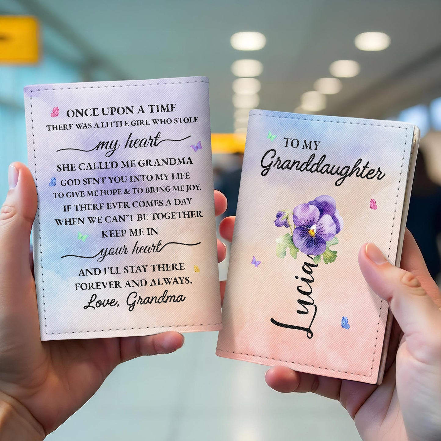 To My Granddaughter, Flowers And Butterflies