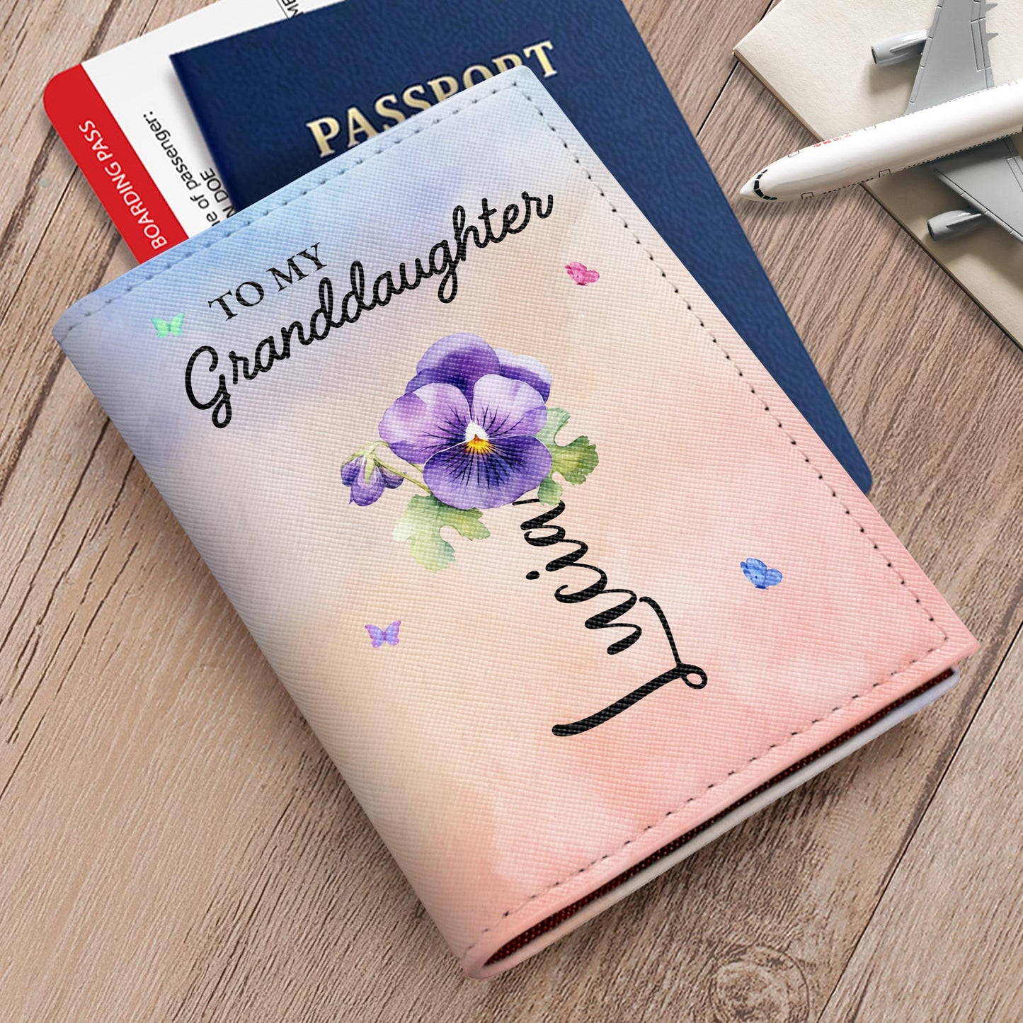 To My Granddaughter, Flowers And Butterflies
