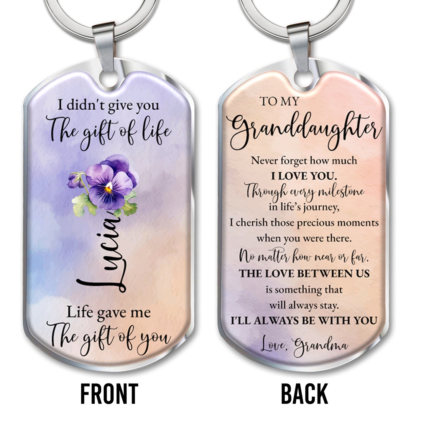 Life Gave Me The Gift Of You Granddaughter Keepsake