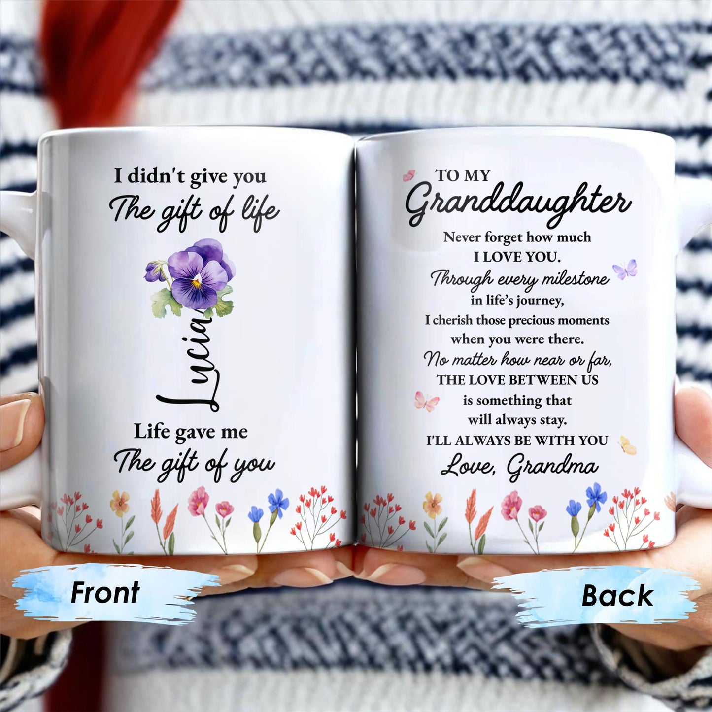 Gift Of Life And Love Between Grandma And Granddaughter