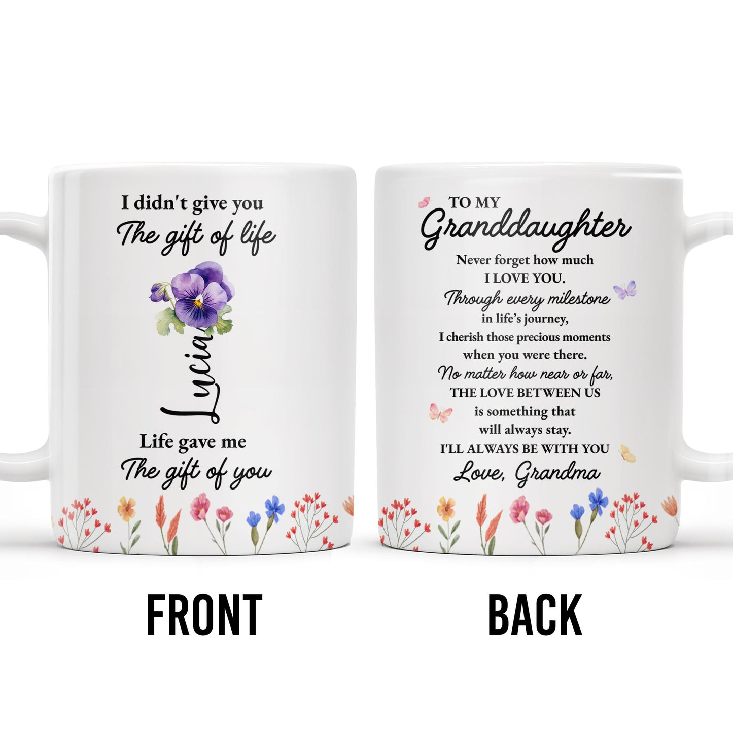 Gift Of Life And Love Between Grandma And Granddaughter