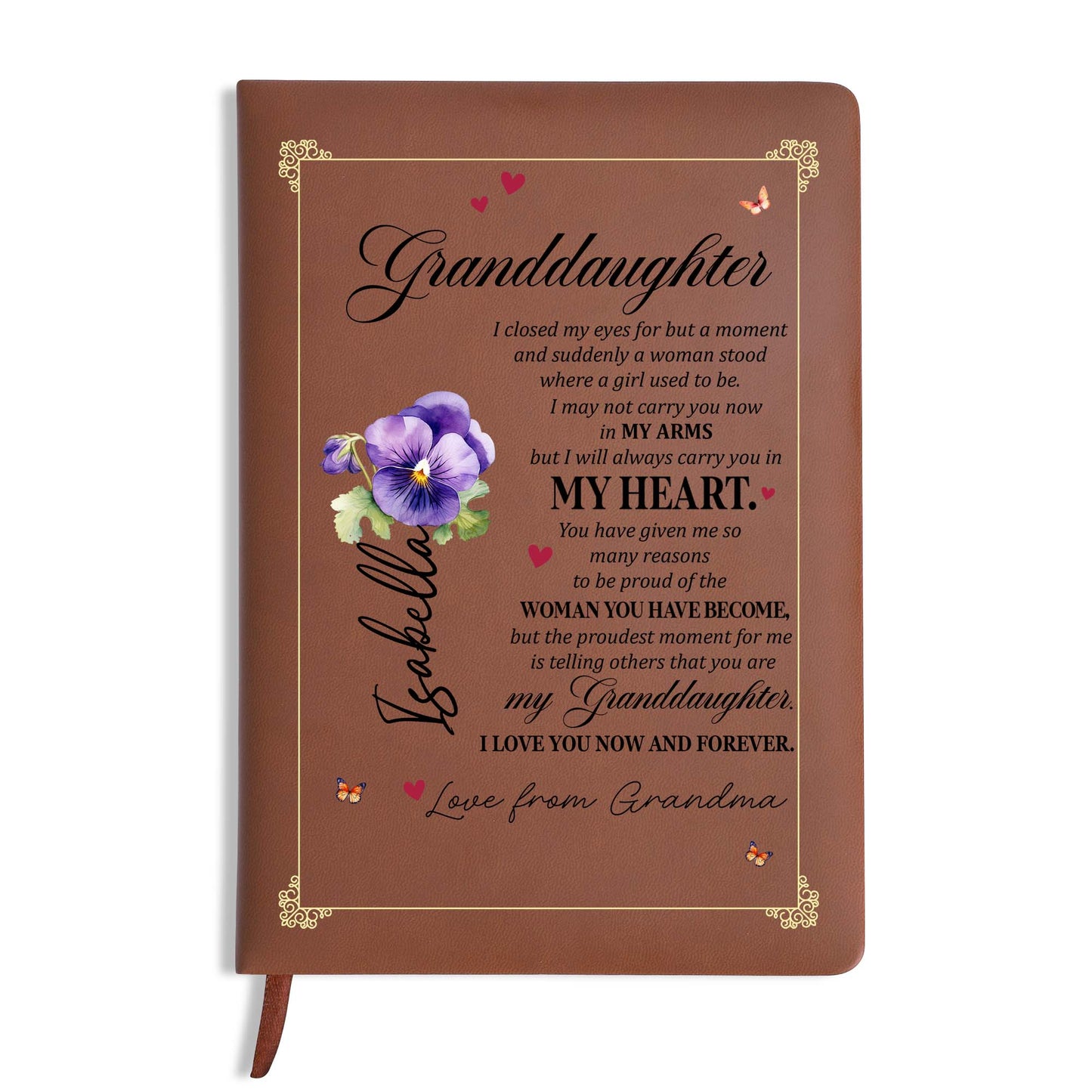 Heartwarming Message For Granddaughter Featuring Flowers