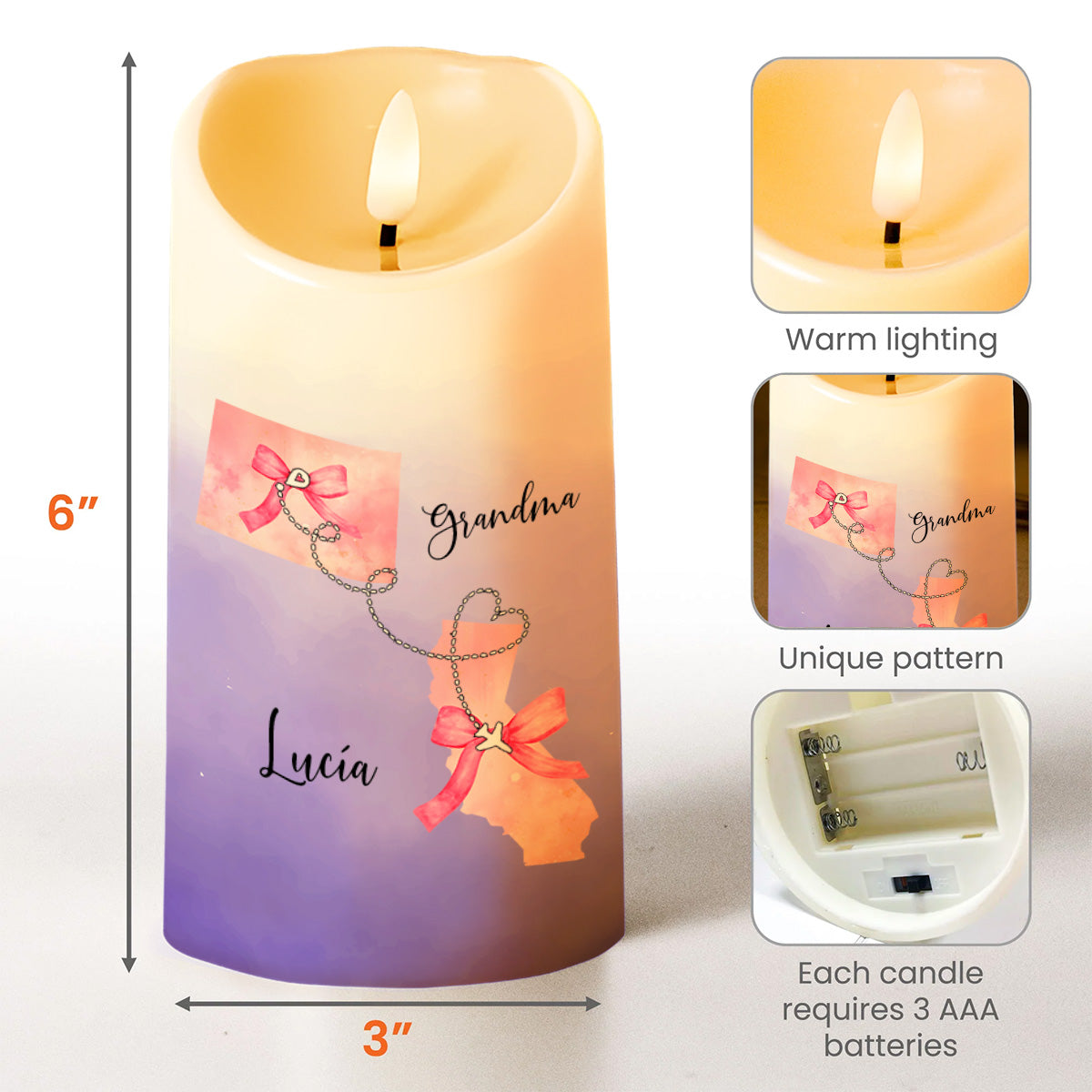Believe In Your Heart, Aim For The Skies LED Candle