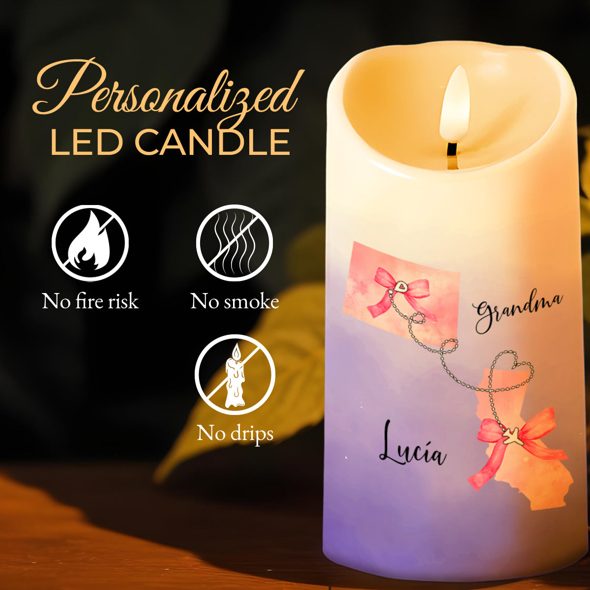 Believe In Your Heart, Aim For The Skies LED Candle