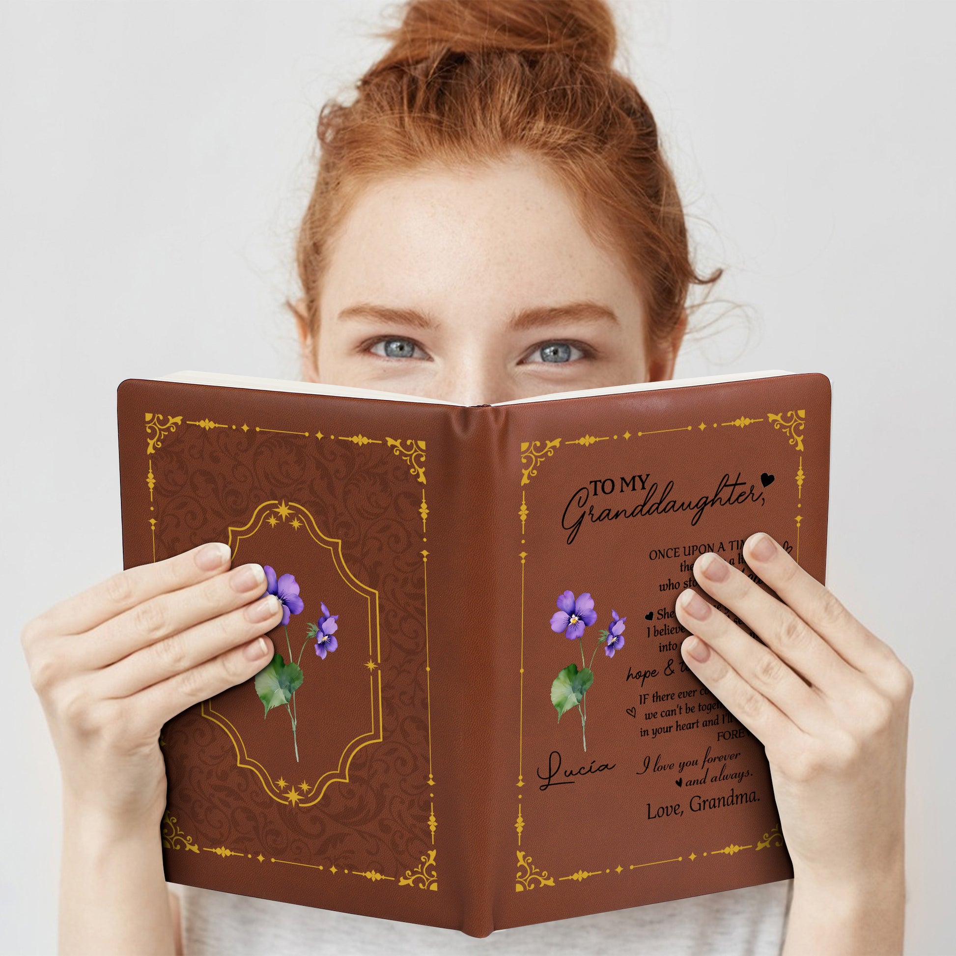 Forever In My Heart Granddaughter Love Message With Floral Design