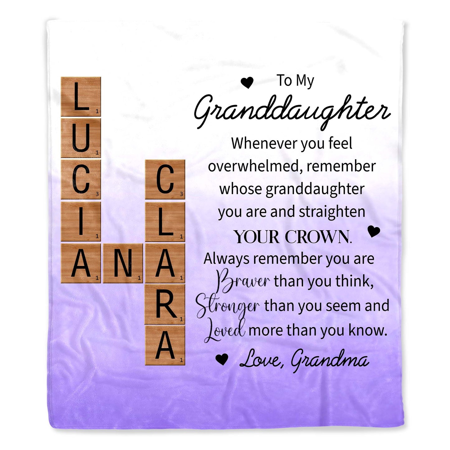 Straighten Your Crown Granddaughter Inspiration Quote