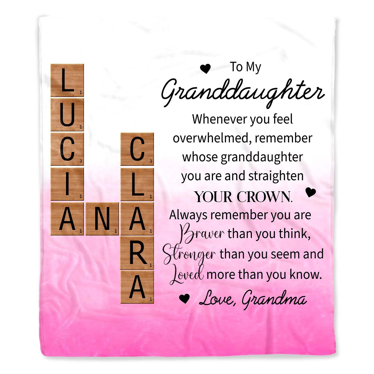 Straighten Your Crown Granddaughter Inspiration Quote