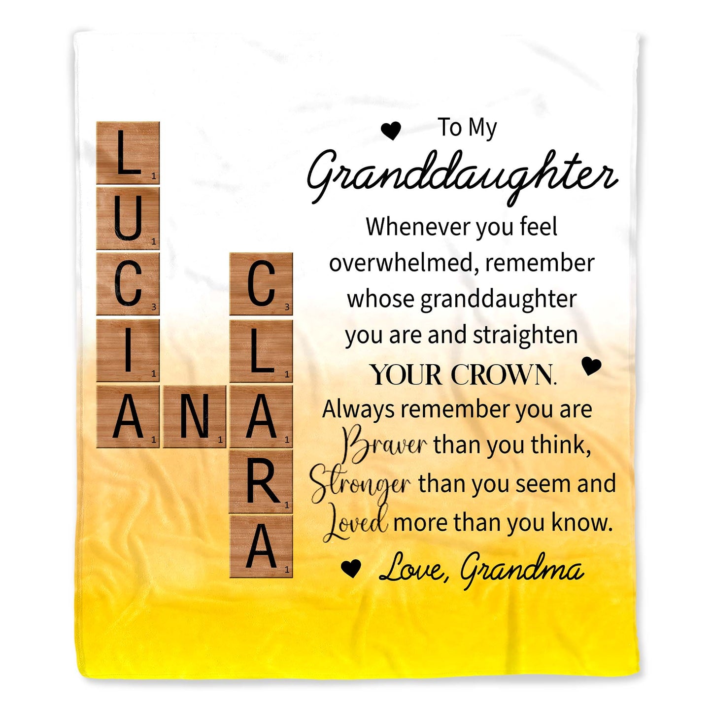Straighten Your Crown Granddaughter Inspiration Quote