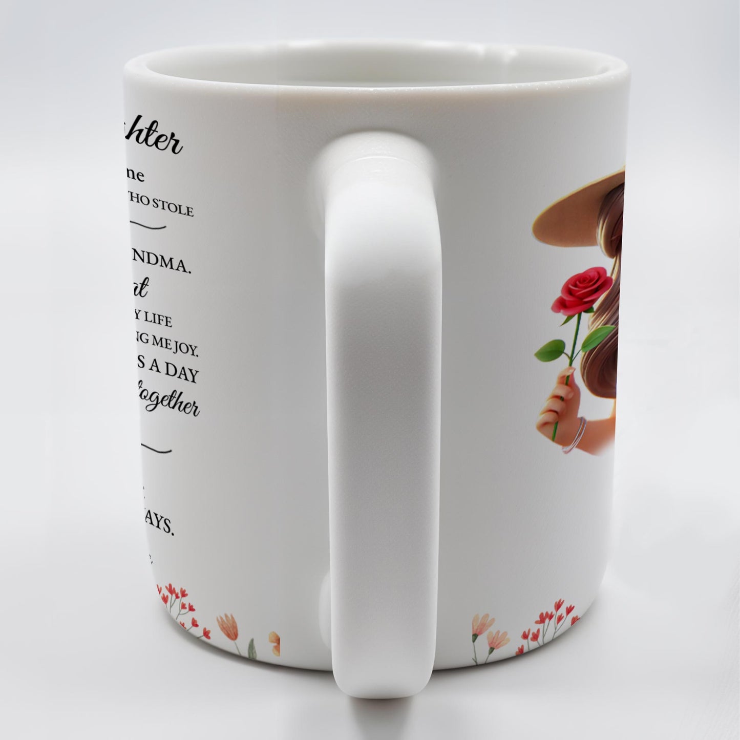 Keep Me In Your Heart Forever And Always Rose Girl Mug