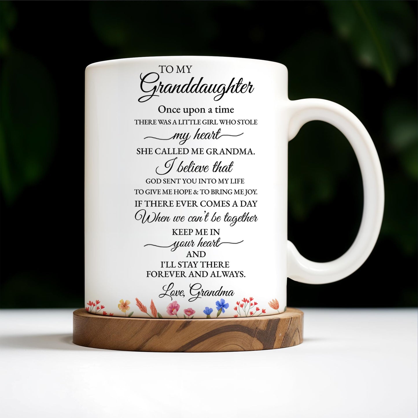 Keep Me In Your Heart Forever And Always Rose Girl Mug