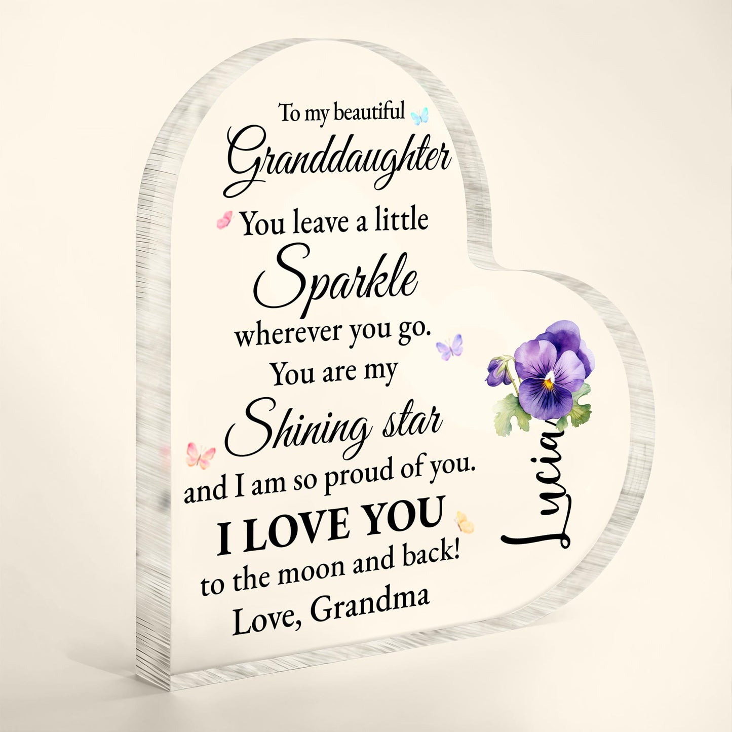 Granddaughter You Are My Shining Star Beautiful Message