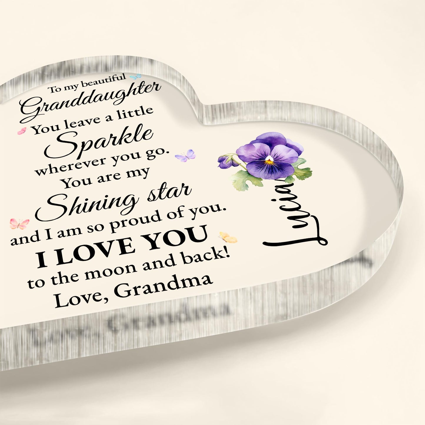 Granddaughter You Are My Shining Star Beautiful Message