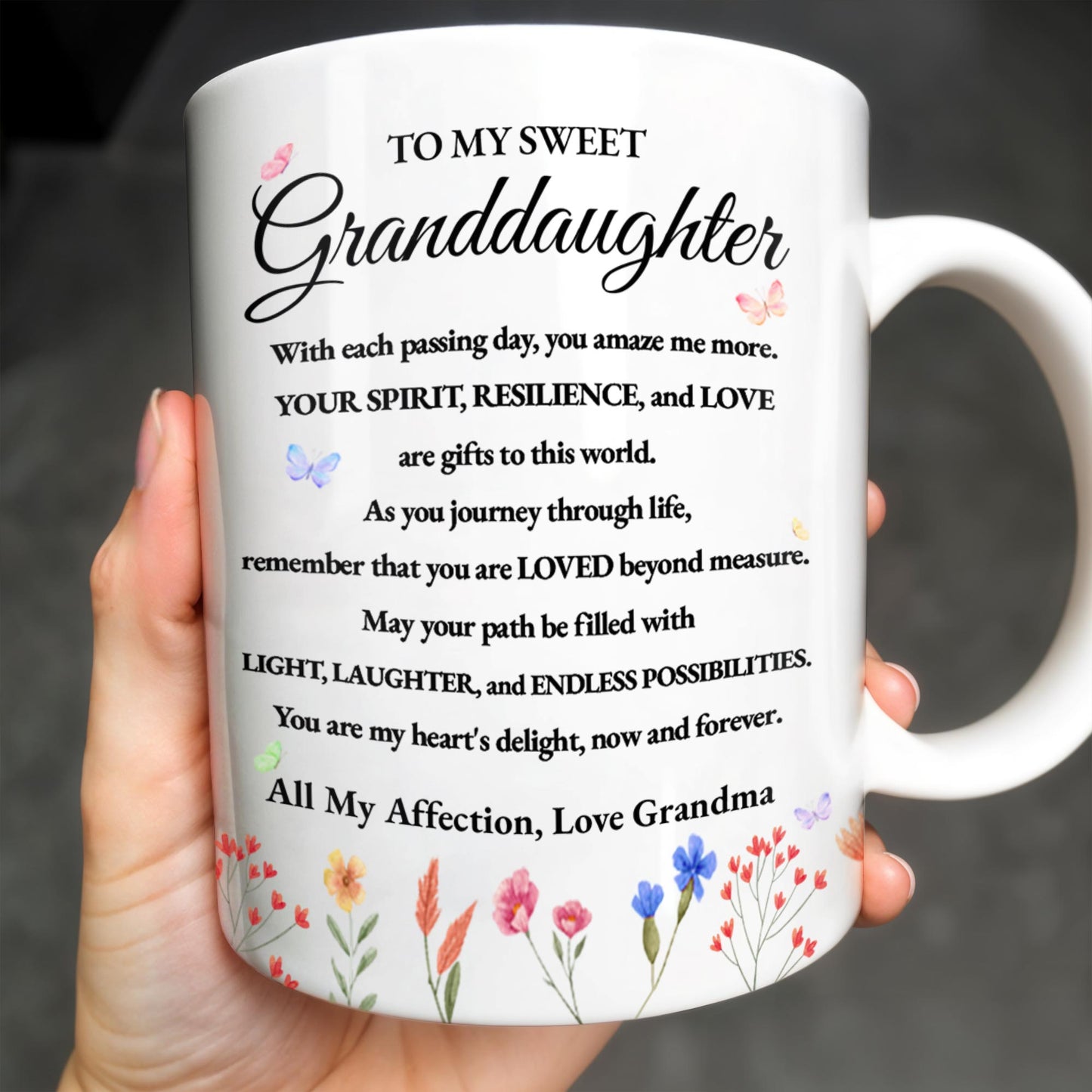Granddaughter Pansy Flower Wildflower Love Message