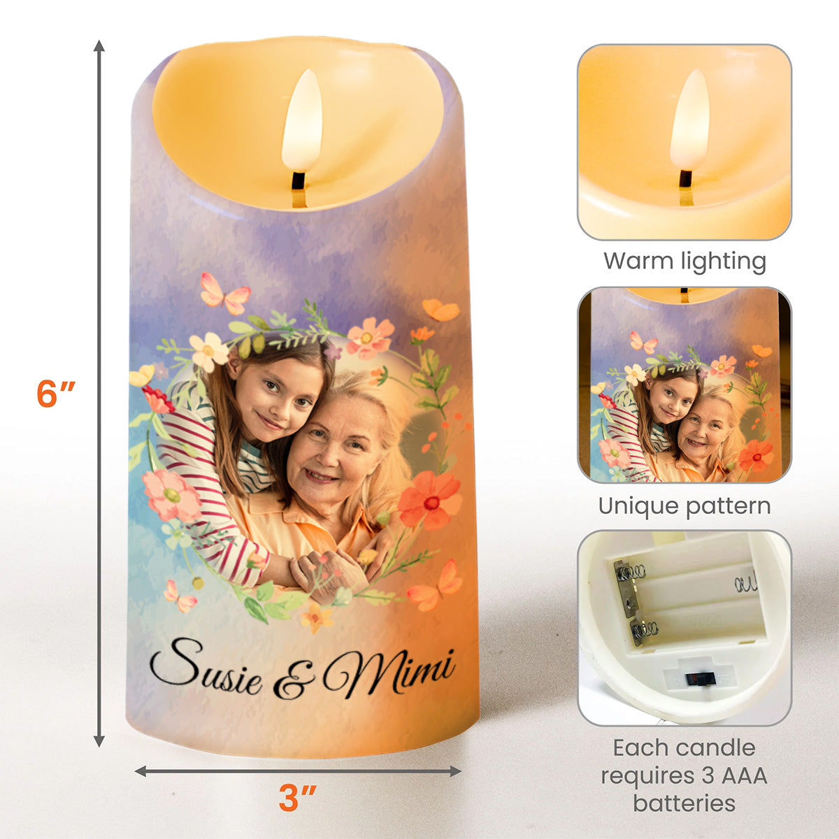 Spirit Shine Braver Stronger Loved Personalized Custom Candle