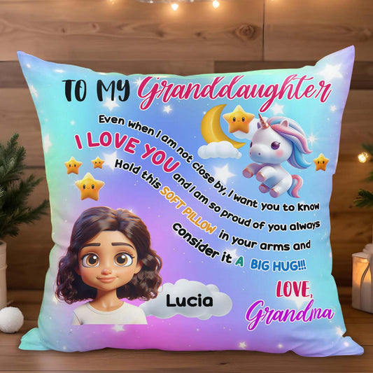Big Hug For Granddaughter Featuring Unicorn And Stars