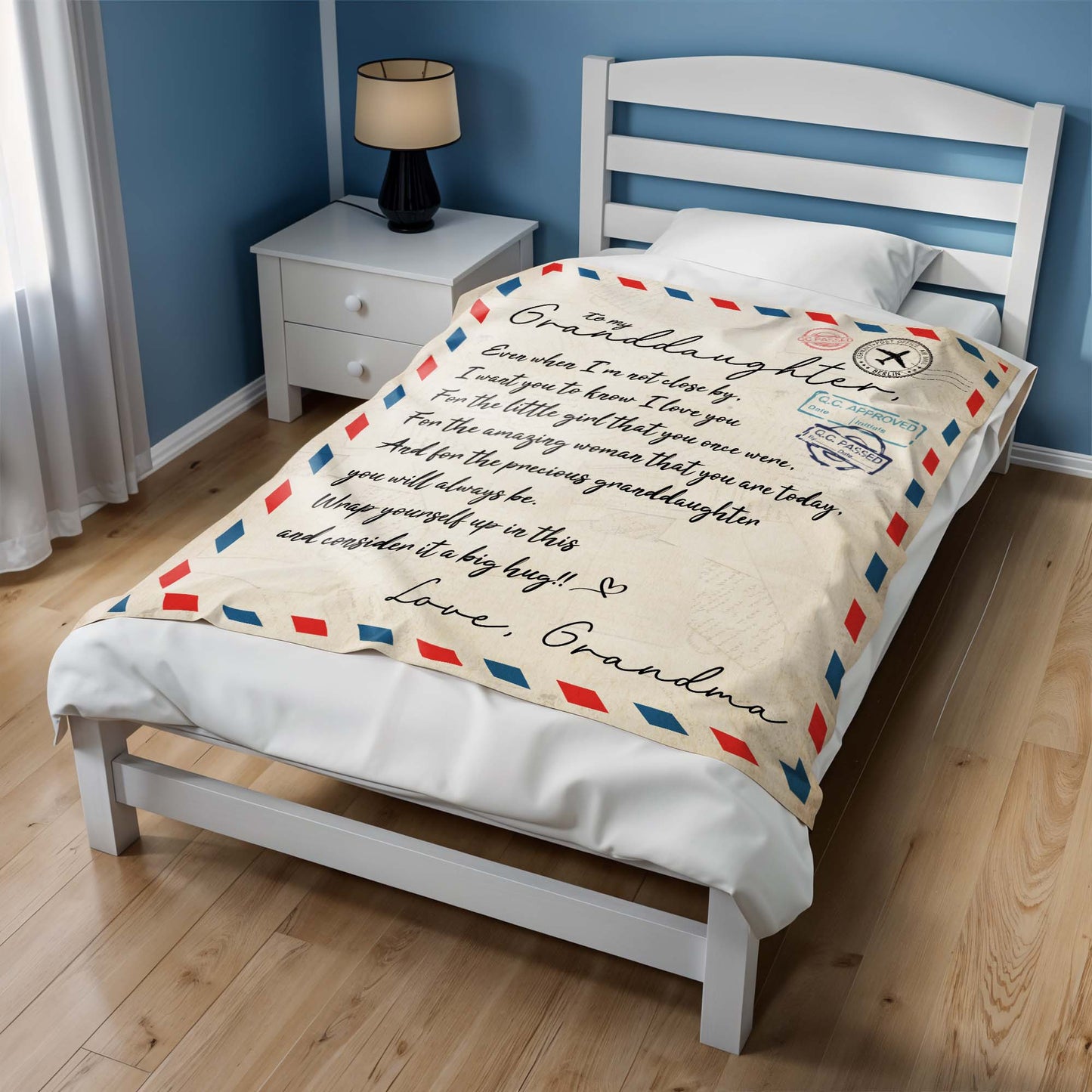 Big Hug Love Letter Theme With Airmail Border