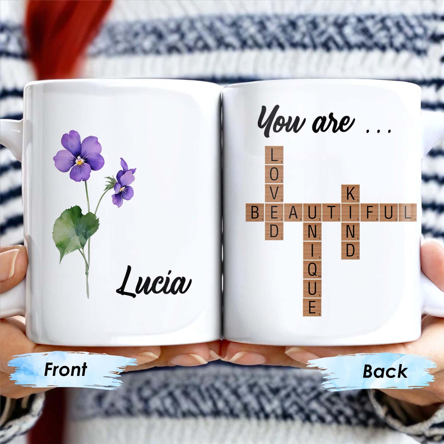 You Are Loved Beautiful Kind Unique With Flowers Design