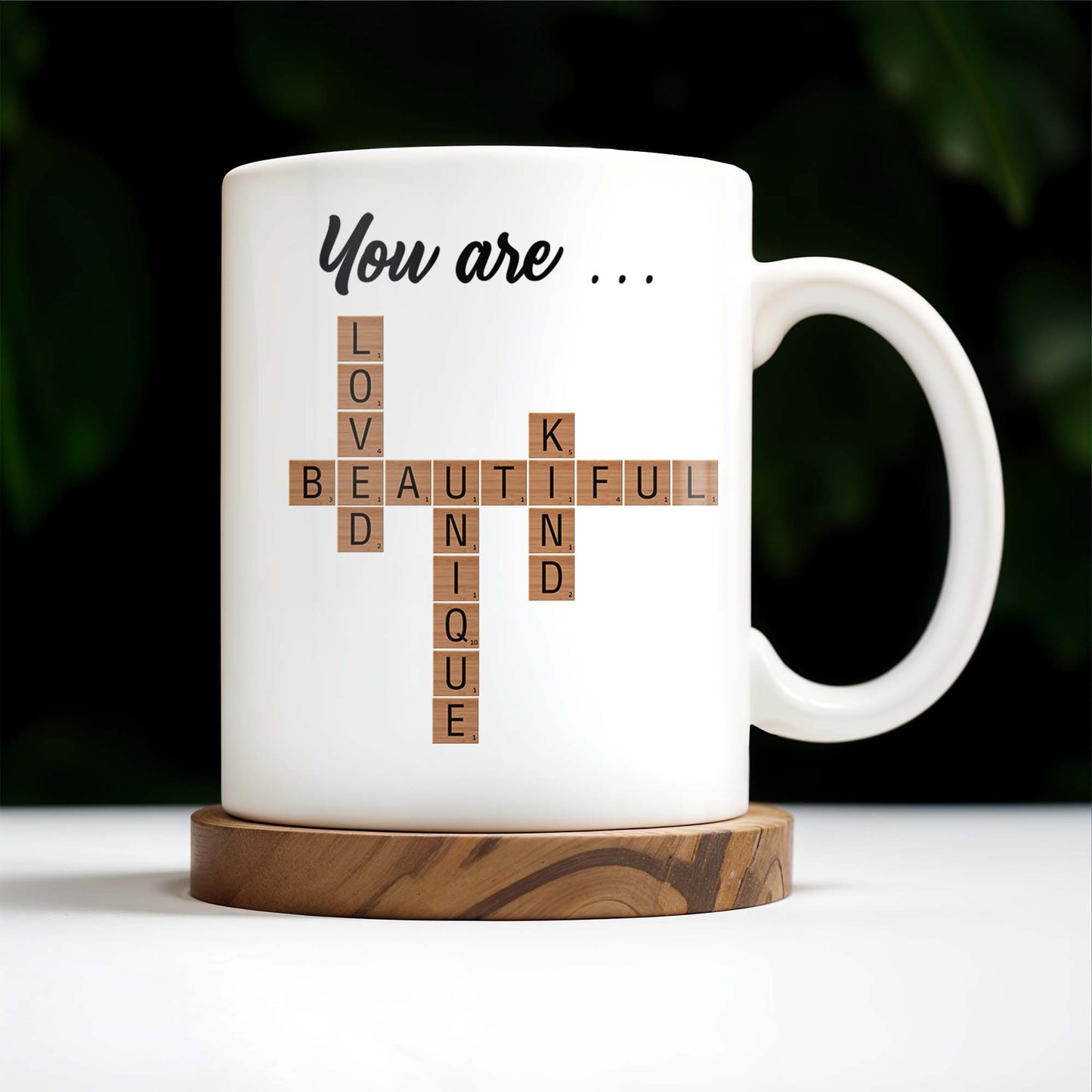 You Are Loved Beautiful Kind Unique With Flowers Design