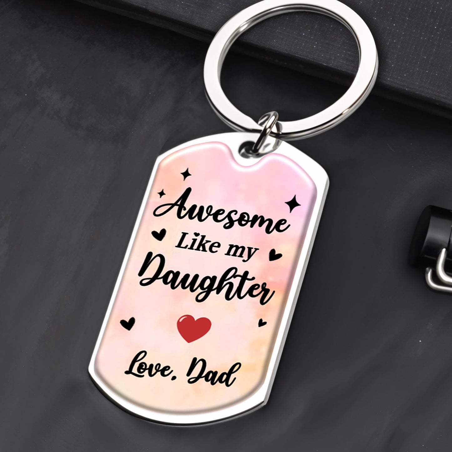 Awesome Like My Daughter With Heart And Flower