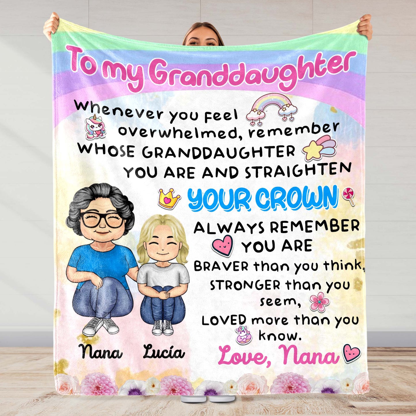 Straighten Your Crown Granddaughter Love Nana