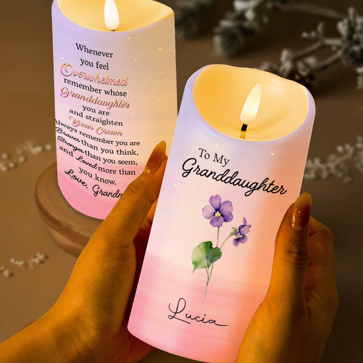 Braver Than You Think, Loved More Than You Know Candle