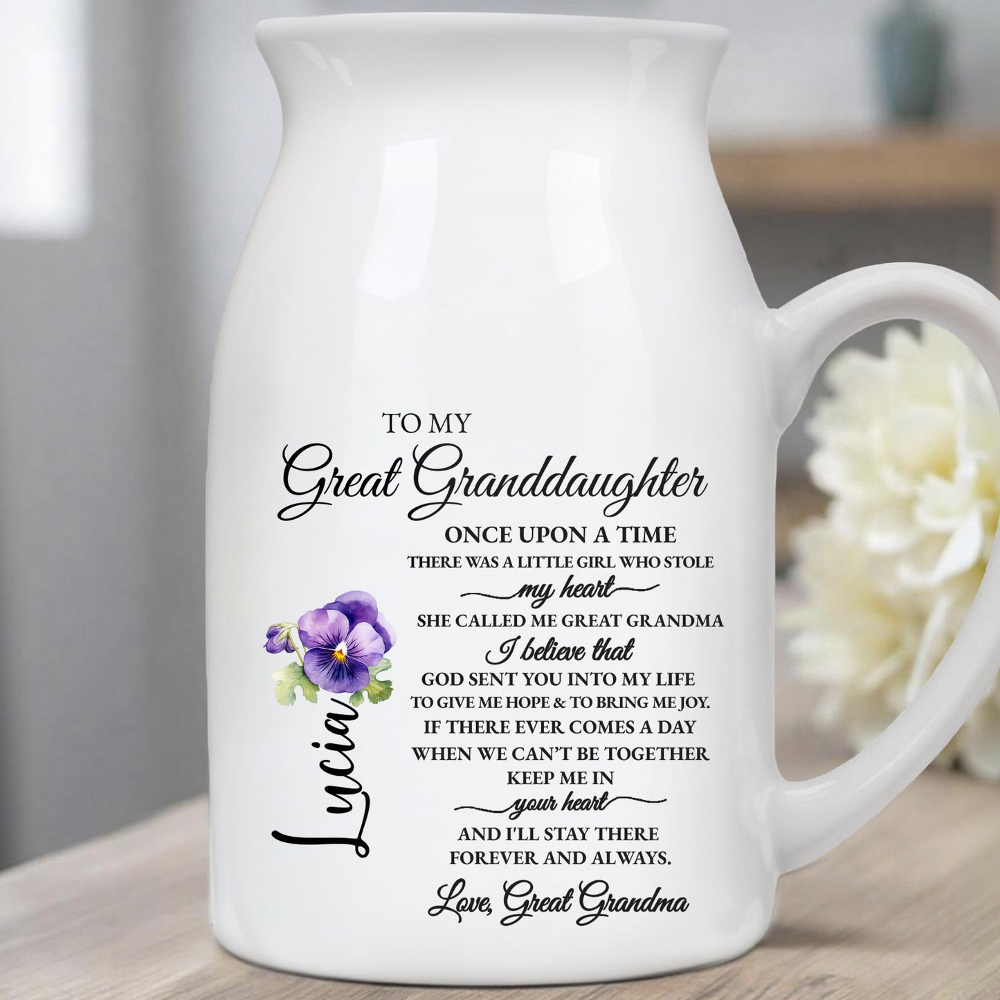 To My Great Granddaughter, Once Upon A Time, Violet Flower