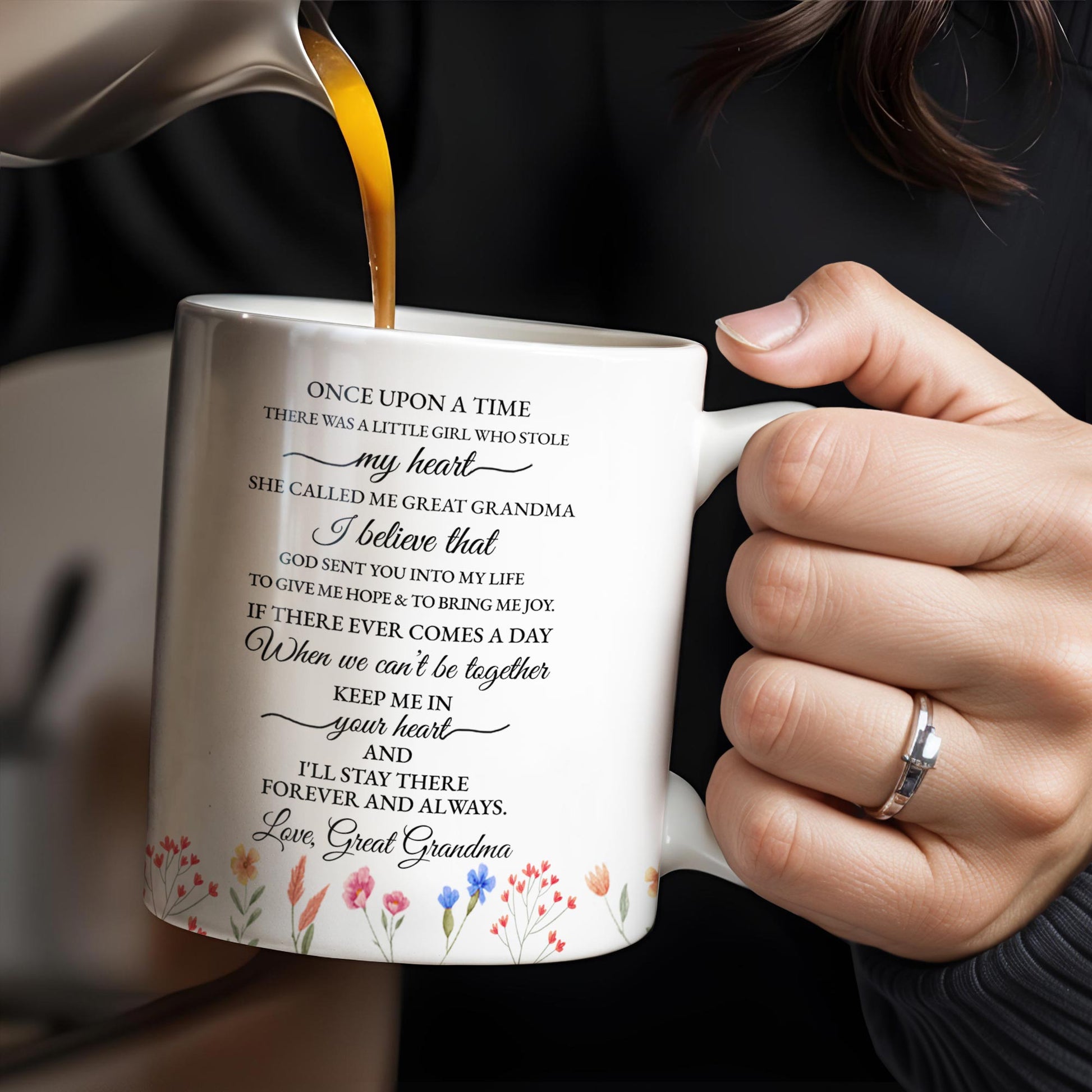 To My Great Granddaughter, Once Upon A Time, Flowers and Hearts